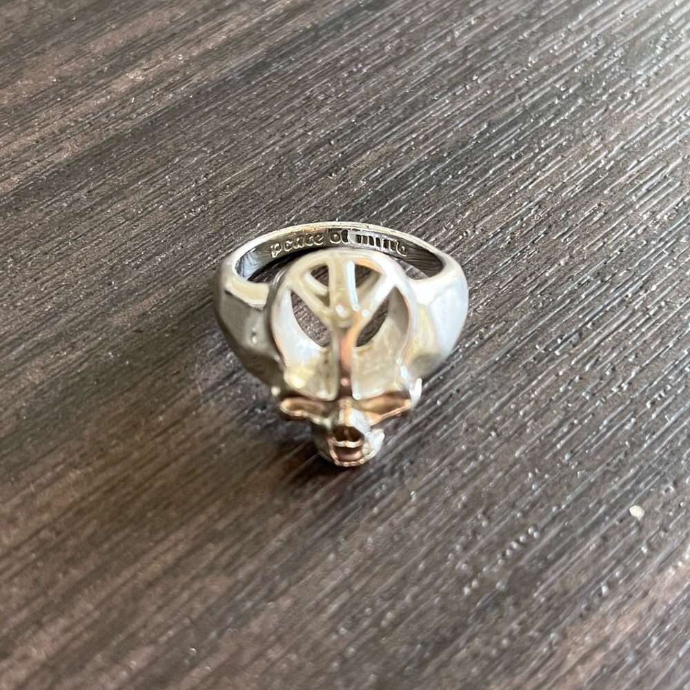 Sterling silver HJ ring